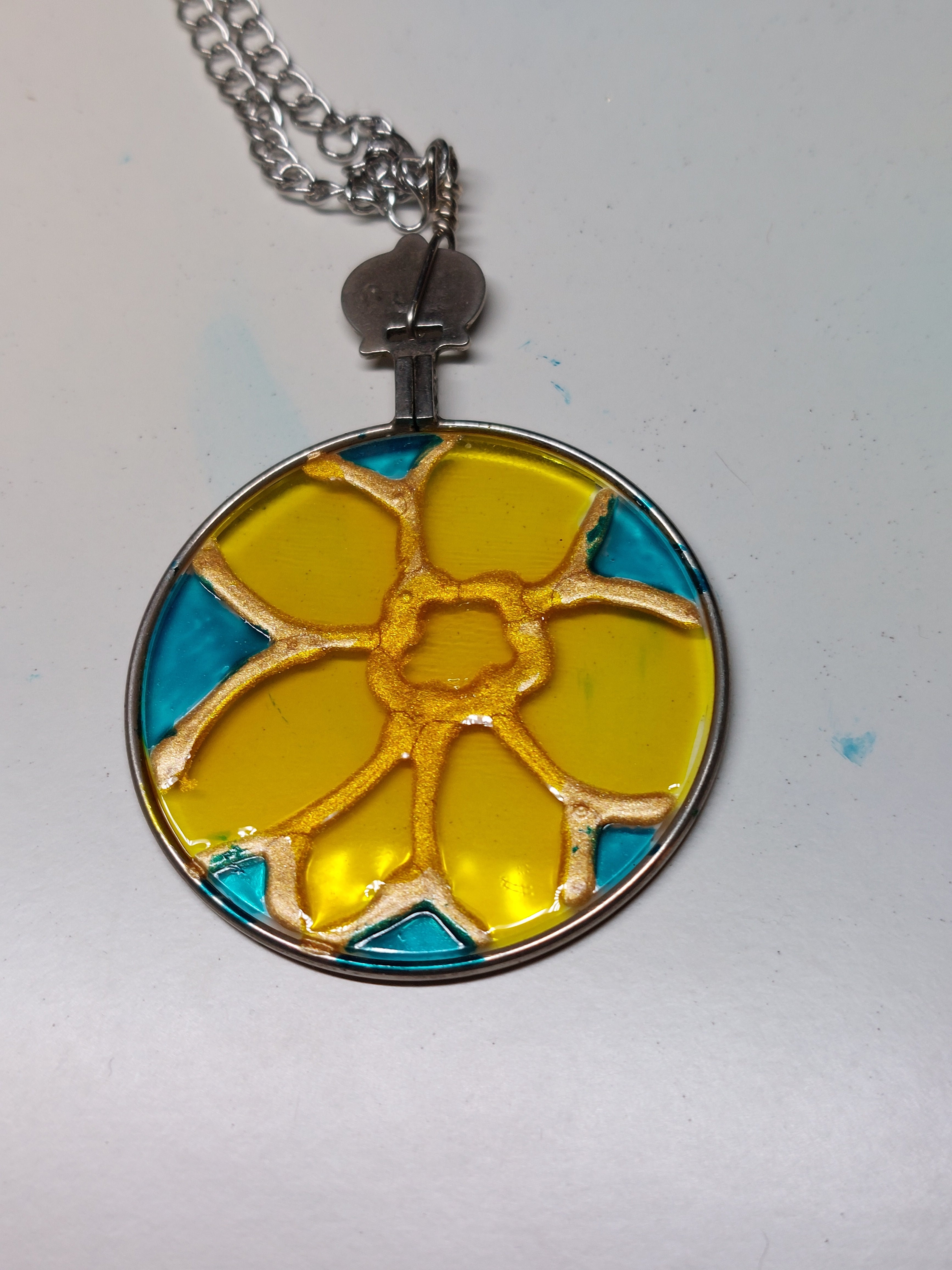 Custom Hand Painted Glass Necklaces image 4