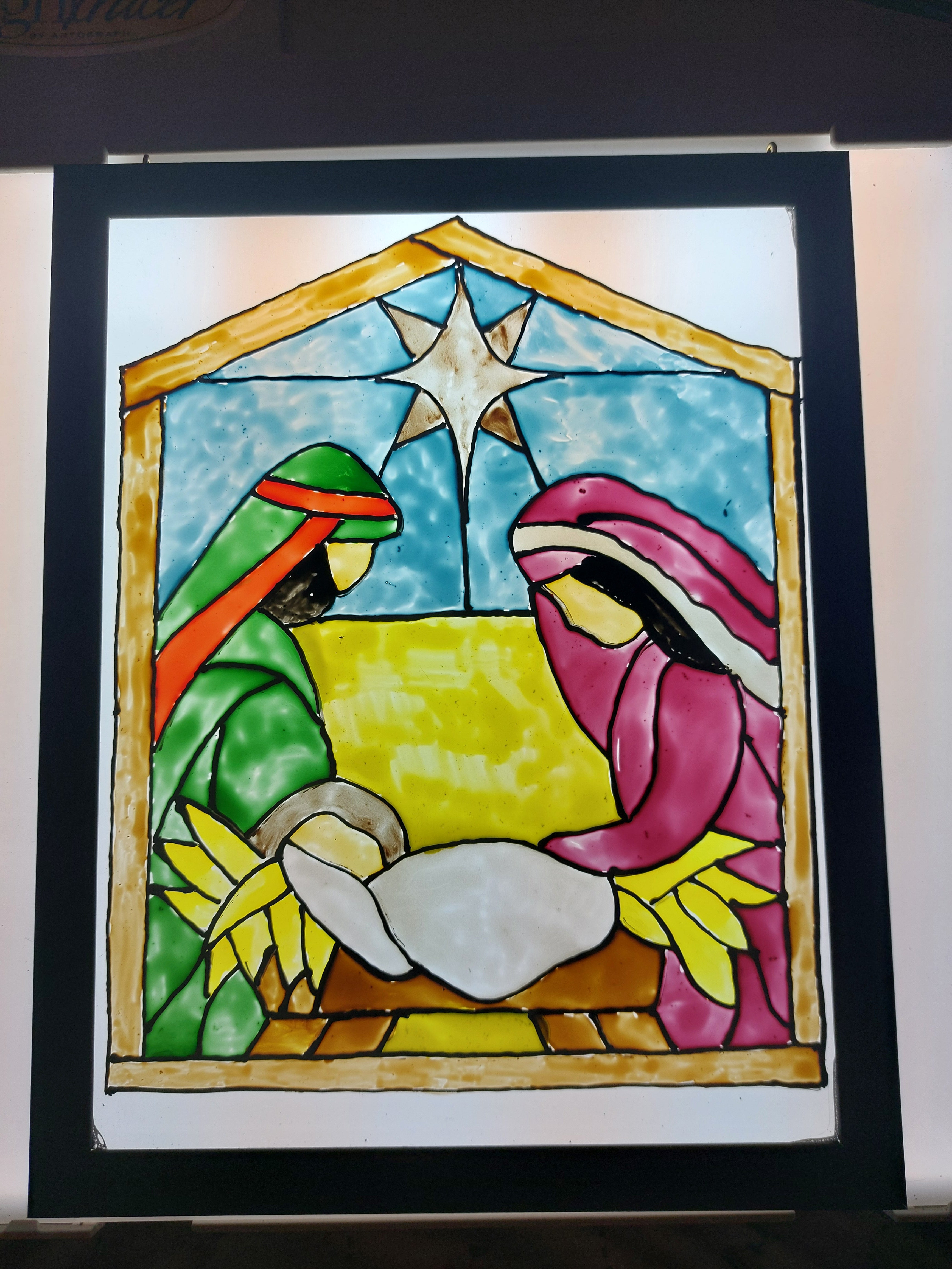 Kokopelli 5X7 suncatcher