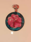 Pink Hibiscus pendant image 0