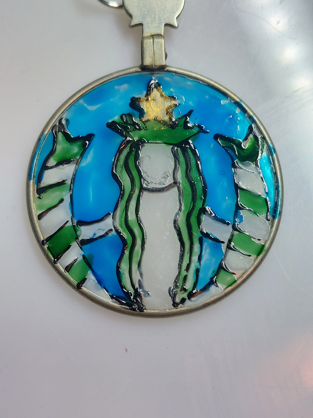 Custom Hand Painted Glass Necklaces image 0